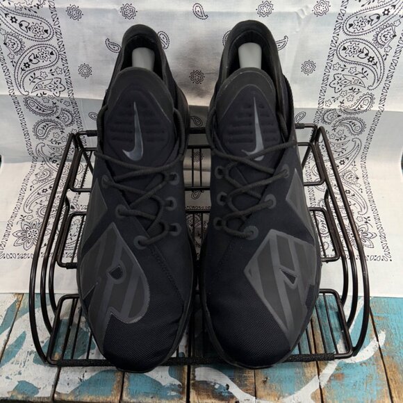 Nike Mens Air Max Flair SE AA4084-001 Black Running Shoes Sneakers Size 10.5 - Picture 3 of 10